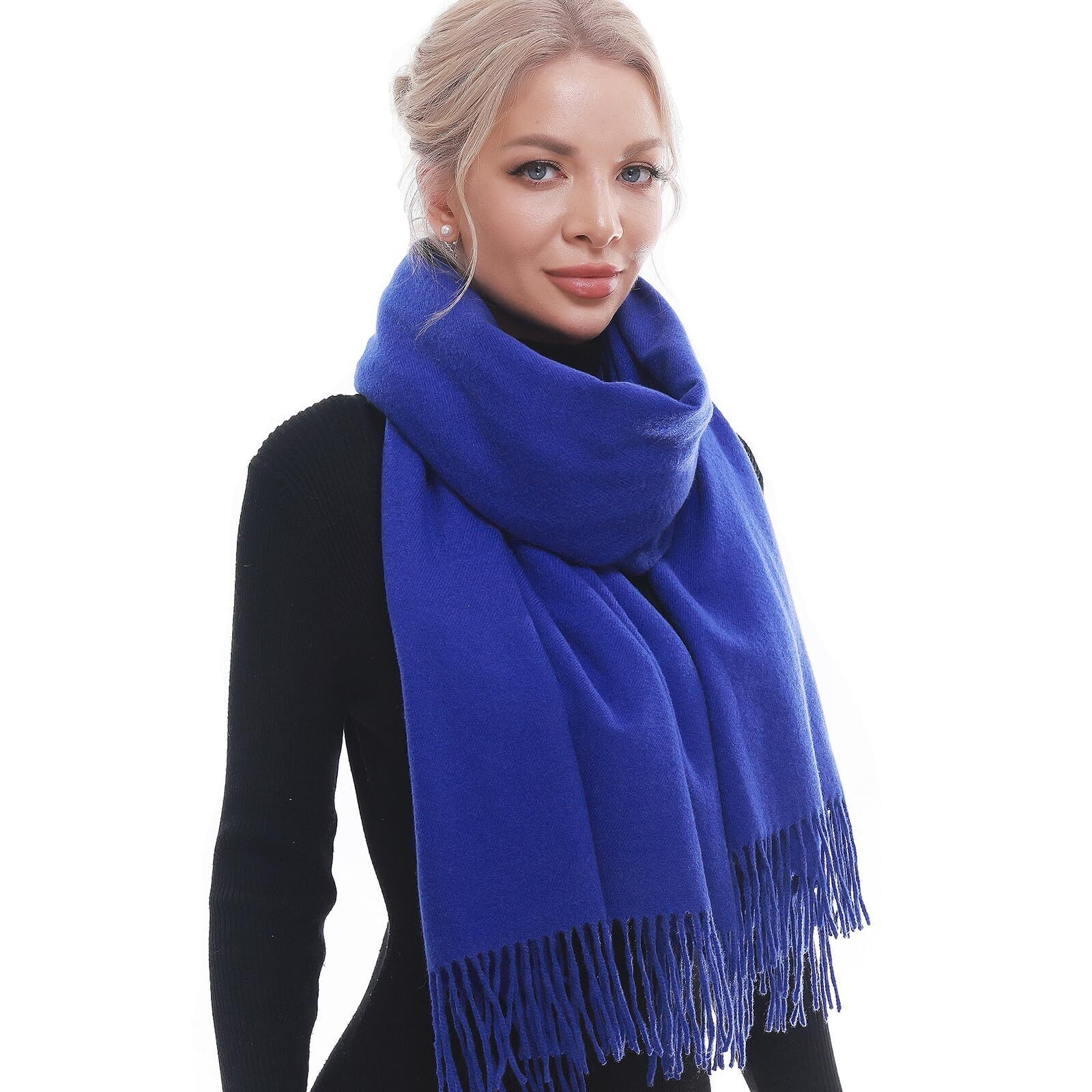 8351 Scarf For Woman Winter Warm Scarves Pashmina Shawls And Wraps